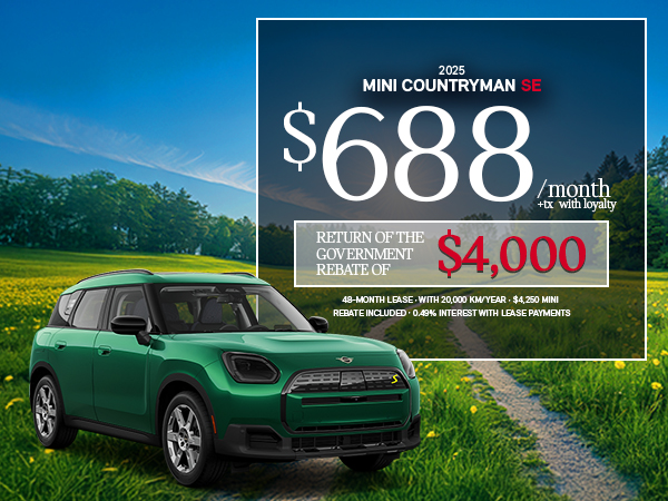 Bannière de MINI Countryman SE 2025